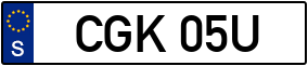 Truck License Plate
